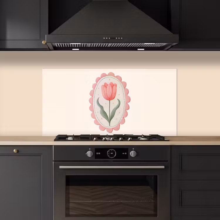 Tulp - Lijst - Ovaal - Illustratie keuken achterwand spatscherm middel -sfeer1