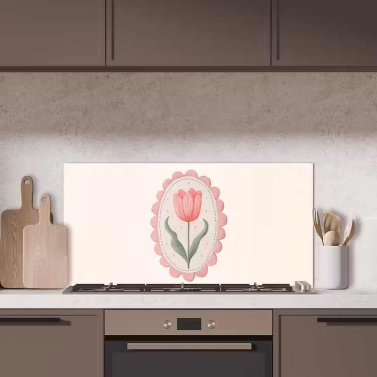 Tulp - Lijst - Ovaal - Illustratie keuken achterwand spatscherm middel -sfeer2