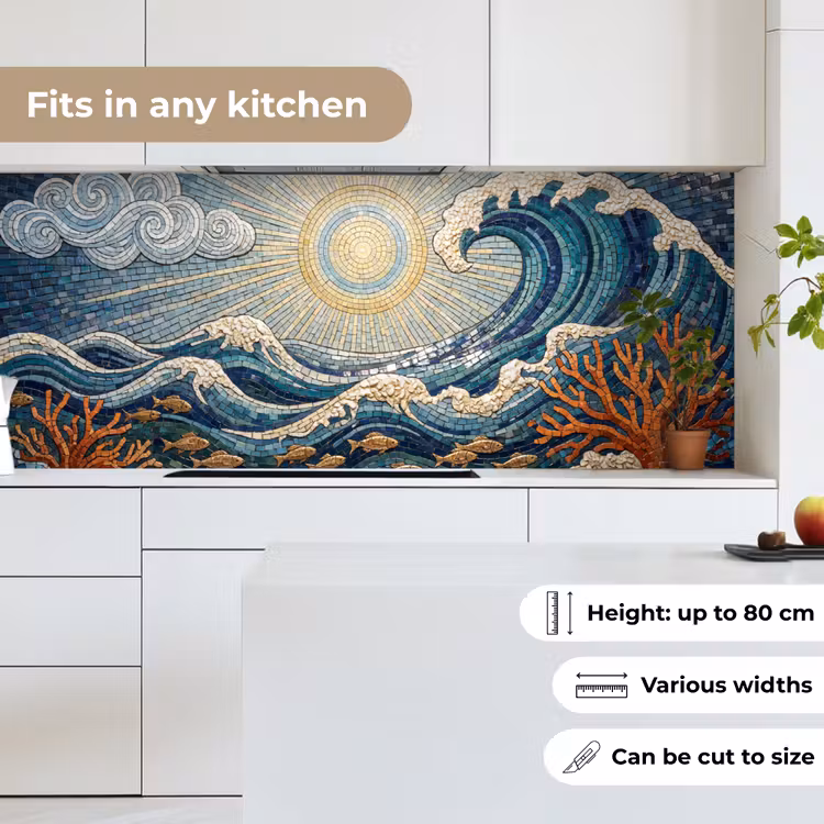 Onderwater - Koraal - Vis - Natuur - Kunst keuken achterwand 2 middel -sfeer4_UK