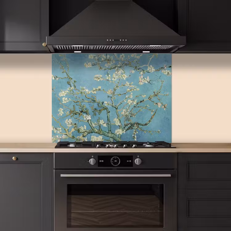 Van Gogh - Amandelbloesem - Oude meesters - Kunst - Vintage keuken achterwand spatscherm middel -sfeer1