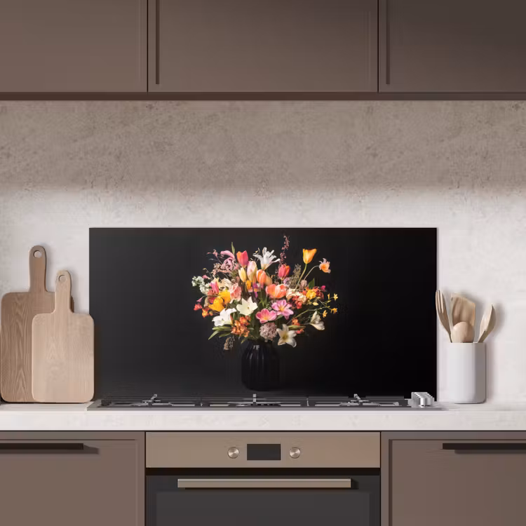 Vaas - Bloemen - Tulpen keuken achterwand spatscherm middel -sfeer2