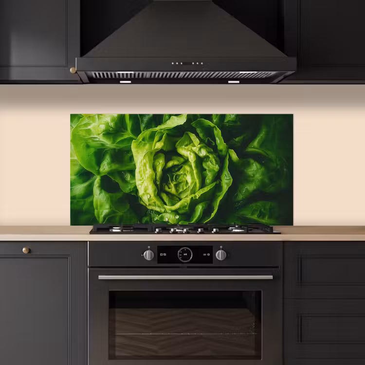 Groente - Sla - Groen keuken achterwand spatscherm middel -sfeer1