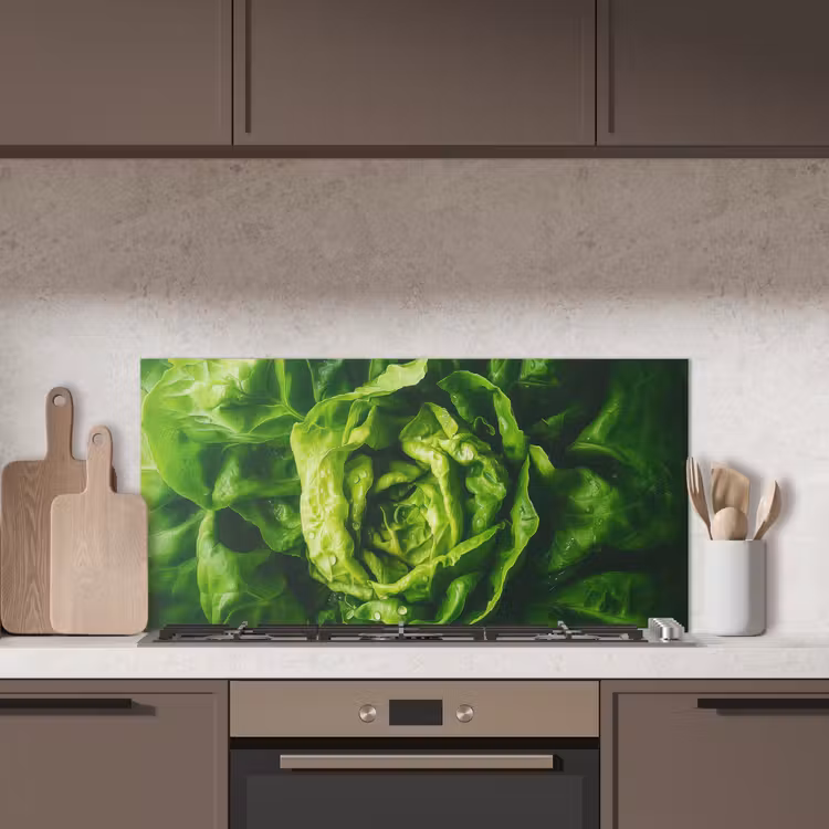 Groente - Sla - Groen keuken achterwand spatscherm middel -sfeer2