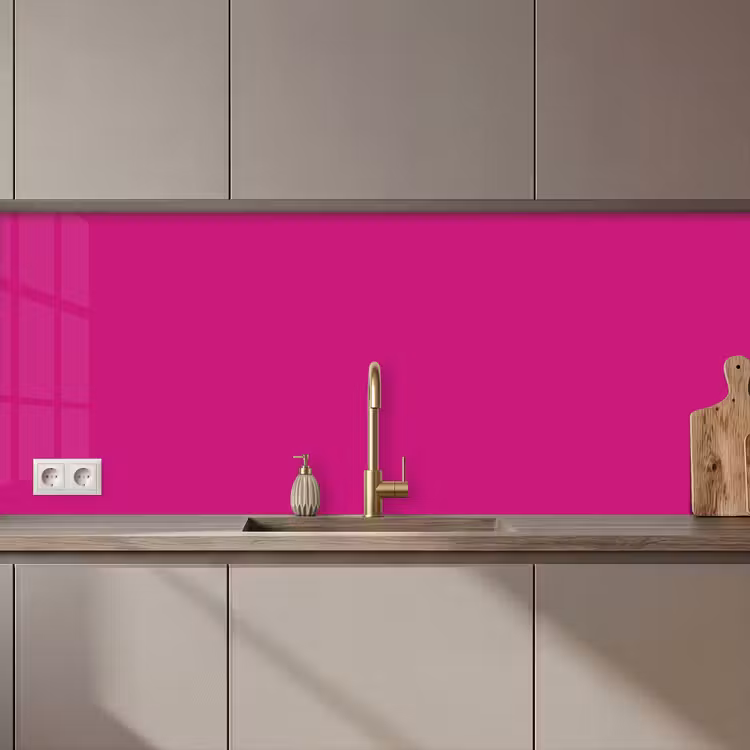 Velvet - Magenta - Roze keuken achterwand 2 middel 871 zz_3dshopping
