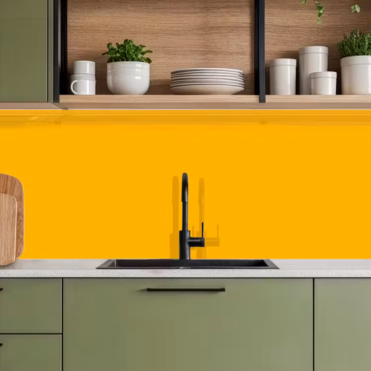 Vivid - Amber - Geel keuken achterwand 2 middel 871 -sfeer3