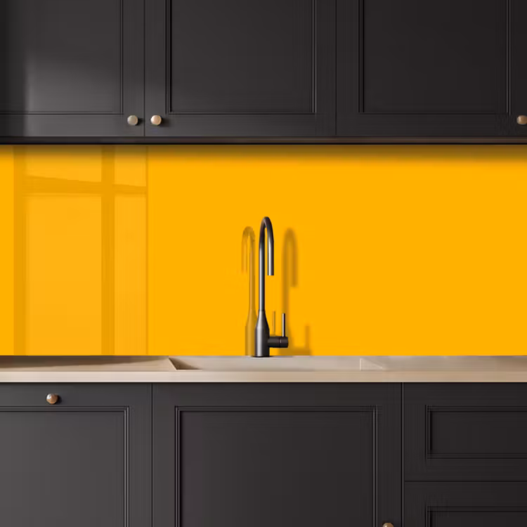 Vivid - Amber - Geel keuken achterwand 2 middel 871 -sfeer1
