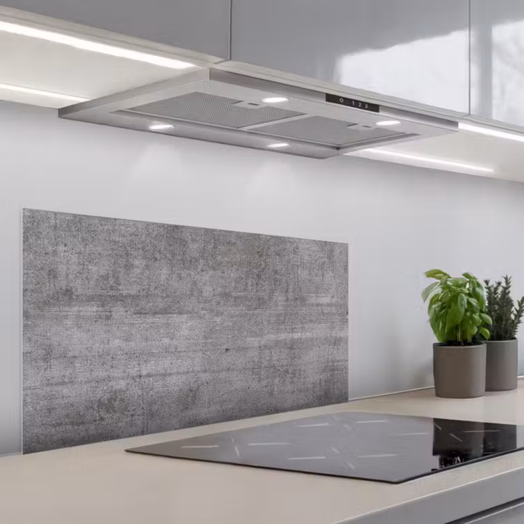 Verweerd Betonnen Doek keuken achterwand spatscherm middel -3d_schuin