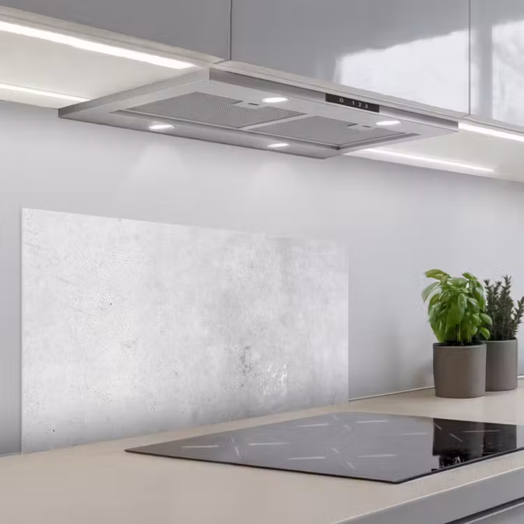 Verwering - Beton - Structuren - Vintage - Industrieel - Grijs keuken achterwand spatscherm middel -3d_schuin