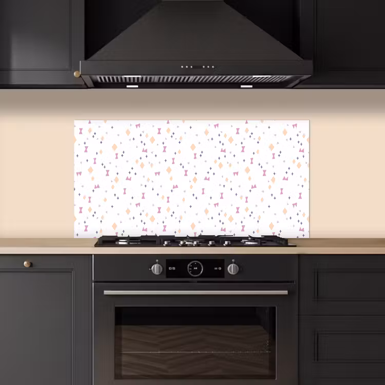 Wit - Vormen - Kleuren keuken achterwand spatscherm middel 899 -sfeer1