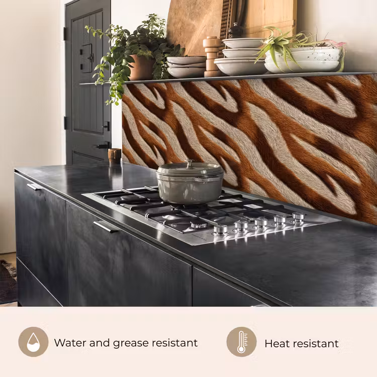 Zebra - Patroon - Bruin keuken achterwand 2 groot 857 -usp_EN