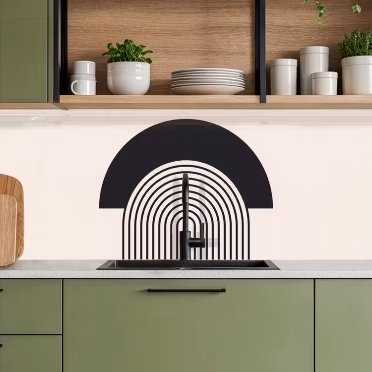 Kitchen Wall Splashback - Abstract - Arch - Modern - Abstract - Boog - Modern keuken achterwand 2 middel