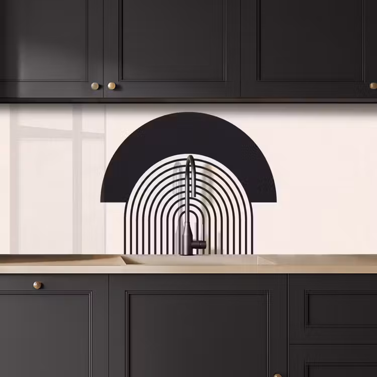 Kitchen Wall Splashback - Abstract - Arch - Modern - Abstract - Boog - Modern keuken achterwand 2 middel