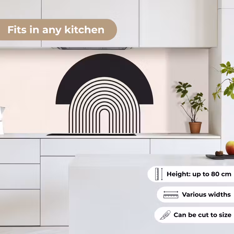 Kitchen Wall Splashback - Abstract - Arch - Modern - Abstract - Boog - Modern keuken achterwand 2 middel