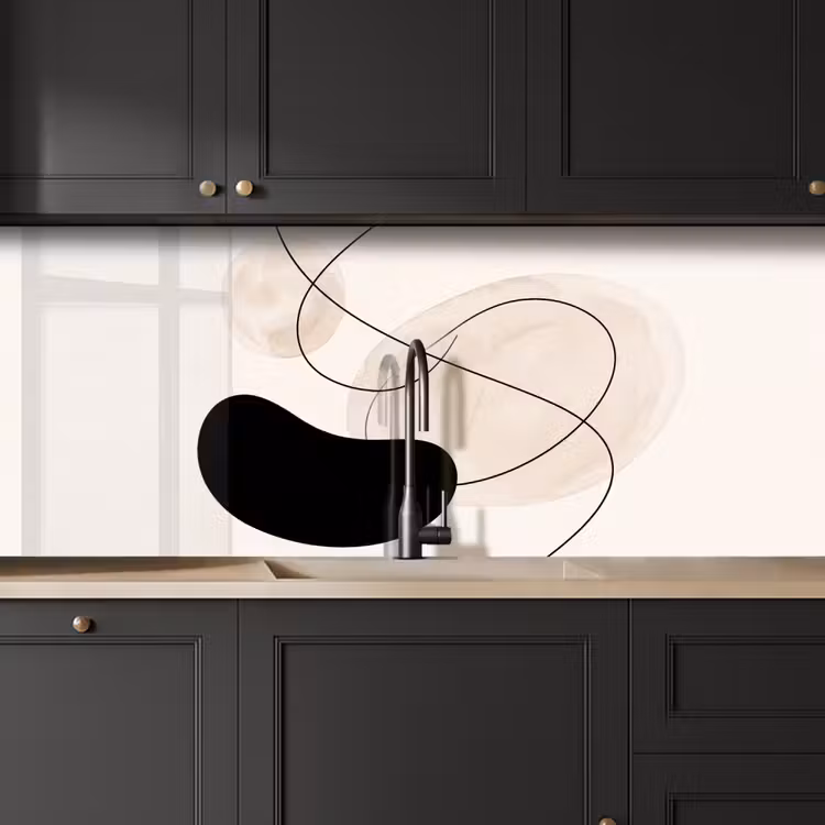 Kitchen Wall Splashback - Abstract - Forms - Art - Abstract - Vormen - Kunst keuken achterwand 2 middel