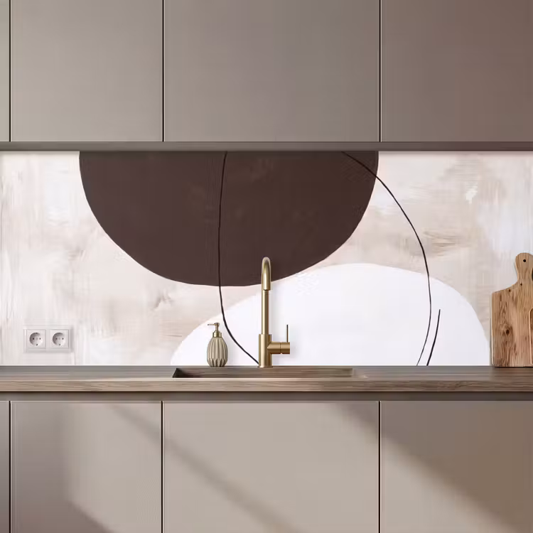Kitchen Wall Splashback - Abstract - Forms - Modern - Abstract - Vormen - Modern keuken achterwand 2 middel zz_3dshopping