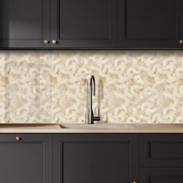Abstract - Lijnen - Beige keuken achterwand 2 middel 871 -sfeer1