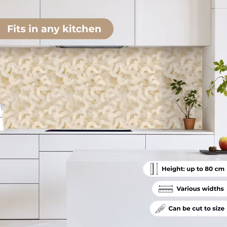 Abstract - Lijnen - Beige keuken achterwand 2 middel 871 -sfeer4_UK