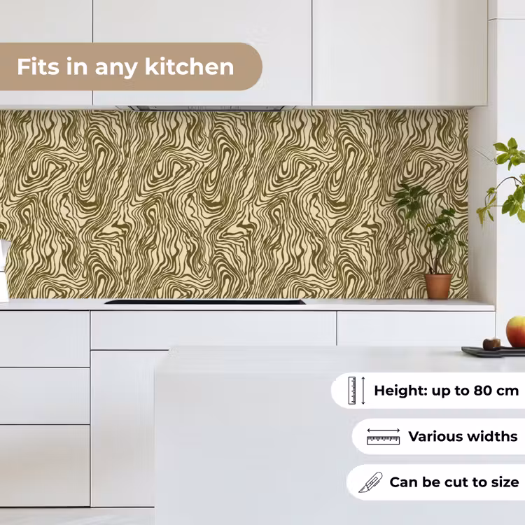 Abstract - Marmer - Groen keuken achterwand 2 middel 871 -sfeer4_UK