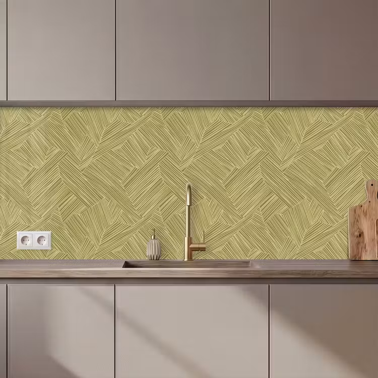 Abstract - Modern - Groen keuken achterwand 2 middel 871 zz_3dshopping