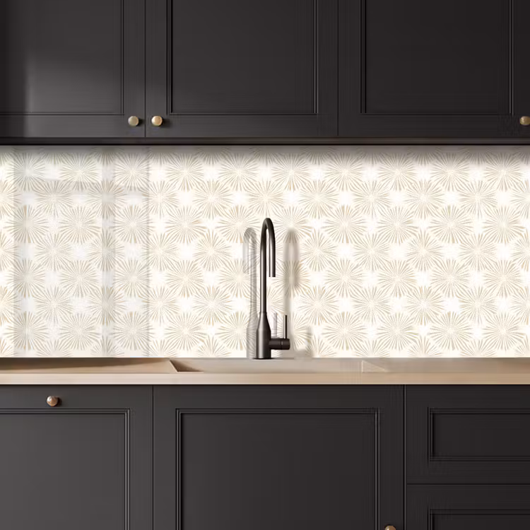 Abstract - Motief - Beige keuken achterwand 2 middel 871 -sfeer1