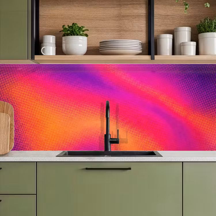 Abstract - Patroon - Kleurverloop keuken achterwand 2 middel -sfeer3