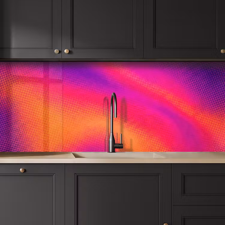Abstract - Patroon - Kleurverloop keuken achterwand 2 middel -sfeer1