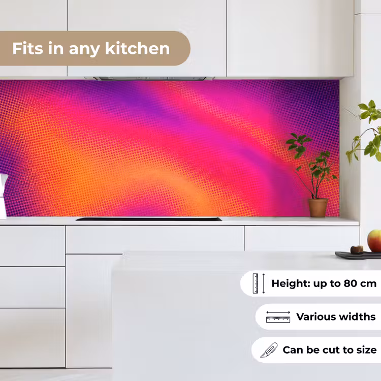 Abstract - Patroon - Kleurverloop keuken achterwand 2 middel -sfeer4_UK