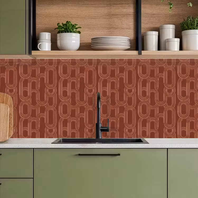 Abstract - Textuur - Bruin keuken achterwand 2 middel 871 -sfeer3
