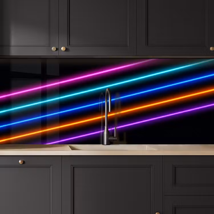 Esthetiek - Retro - Neon keuken achterwand 2 middel -sfeer1