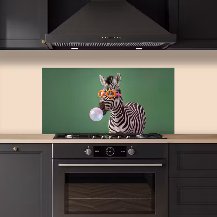 Dier - Bril - Bel - Modern - Groen keuken achterwand spatscherm middel -sfeer1