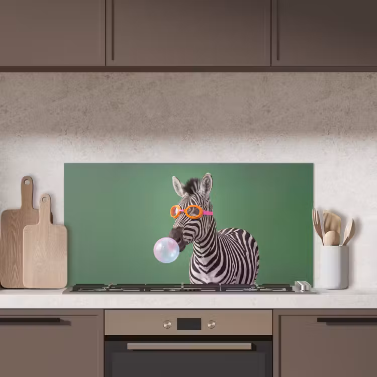 Dier - Bril - Bel - Modern - Groen keuken achterwand spatscherm middel -sfeer2