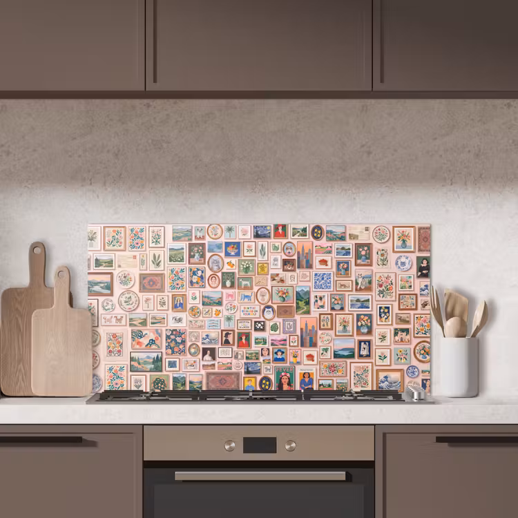 Kunst - Collectie - Decoratie - Modern - Kleurrijk keuken achterwand spatscherm middel -sfeer2