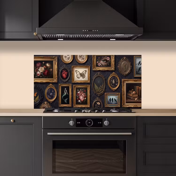 Kunst - Collectie - Vintage - Klassiek - Donker keuken achterwand spatscherm middel -sfeer1