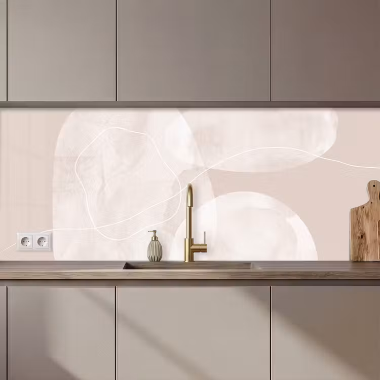 Kitchen Wall Splashback - Art - Lines - Modern - Kunst - Lijnen - Modern keuken achterwand 2 middel zz_3dshopping