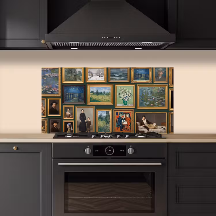 Kunst - Schilderijen - Collectie - Klassiek - Groen keuken achterwand spatscherm middel -sfeer1