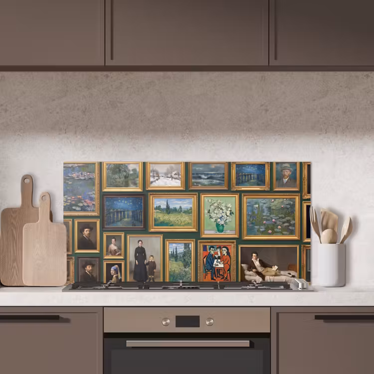 Kunst - Schilderijen - Collectie - Klassiek - Groen keuken achterwand spatscherm middel -sfeer2