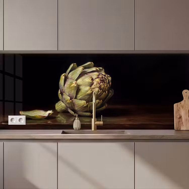 Kitchen Wall Splashback - Artichoke - Food - Classic - Artichok - Eten - Klassiek keuken achterwand 2 middel zz_3dshopping