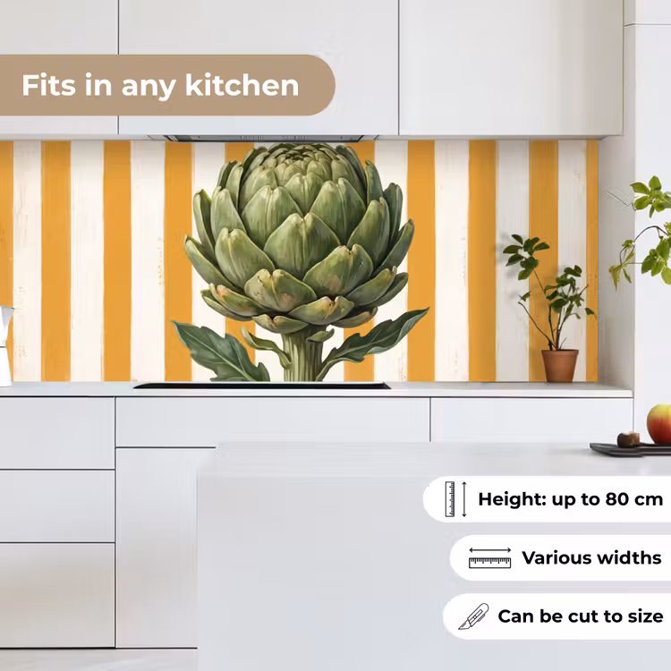 Kitchen Wall Splashback - Artichoke - Modern - Vegetable - Artisjok - Modern - Groente keuken achterwand 2 middel