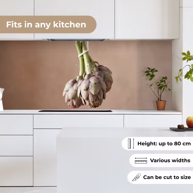 Kitchen Wall Splashback - Artichokes - Hanging - Vegetables - Artisjokken - Hangend - Groenten keuken achterwand 2 middel