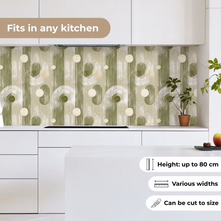 Artistiek - Modern - Groen keuken achterwand 2 middel 871 -sfeer4_UK