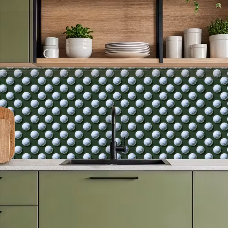 Ballen - Golf - Groen keuken achterwand 2 middel 871 -sfeer3