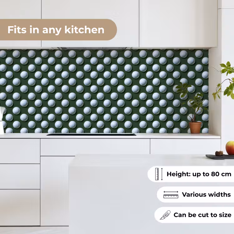 Ballen - Golf - Groen keuken achterwand 2 middel 871 -sfeer4_UK