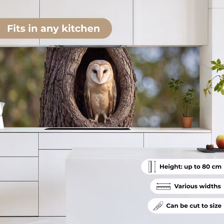 Kerkuil - Boom - Natuur - Bruin keuken achterwand 2 middel -sfeer4_UK