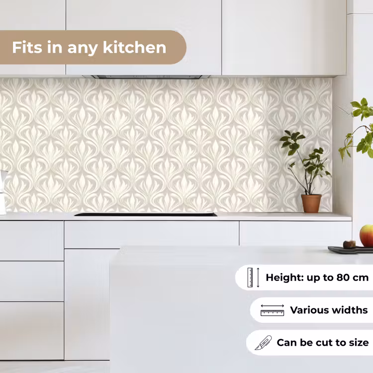 Barok - Patroon - Beige keuken achterwand 2 middel 871 -sfeer4_UK