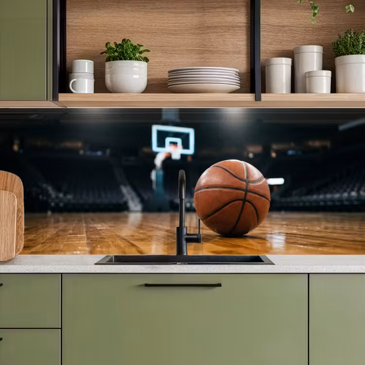 Basketbal - Arena - Sport keuken achterwand 2 middel -sfeer3