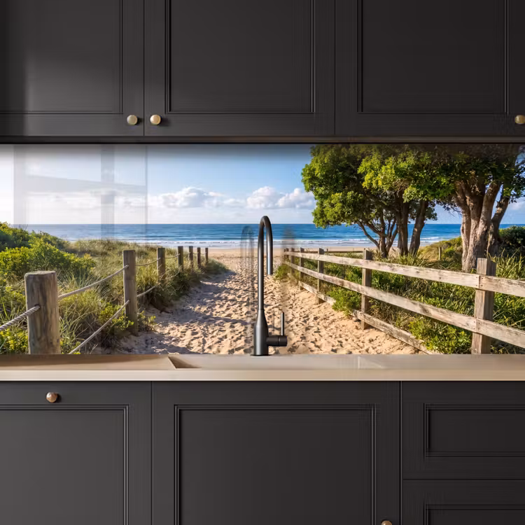 Strand - Zandpad - Oceaan - Natuur keuken achterwand 2 middel -sfeer1