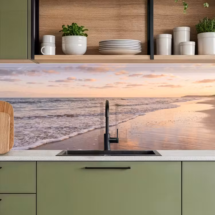Strand - Branding - Wolken keuken achterwand 2 middel -sfeer3