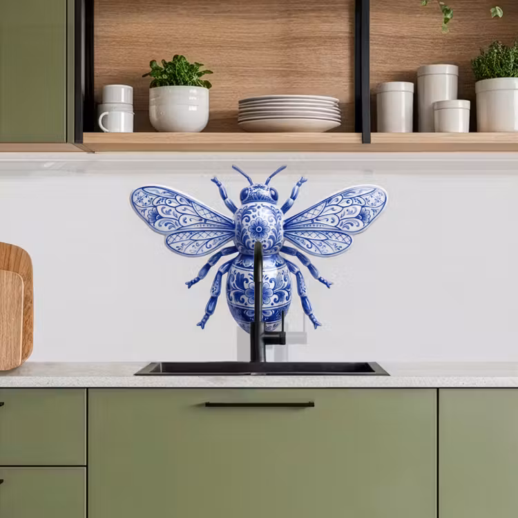 Bij - Modern - Delfts - Blauw keuken achterwand 2 middel -sfeer3