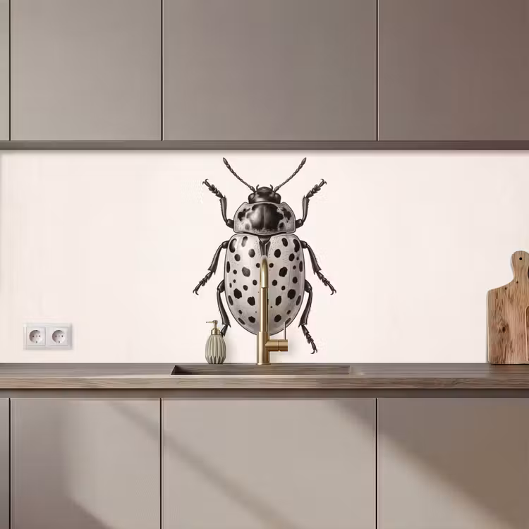 Kever - Insect - Vintage keuken achterwand 2 middel zz_3dshopping
