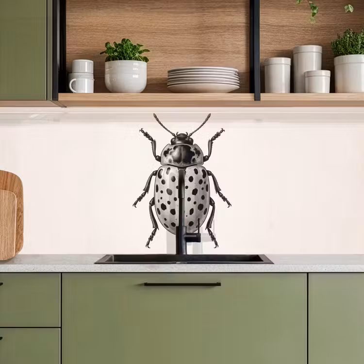 Kever - Insect - Vintage keuken achterwand 2 middel -sfeer3